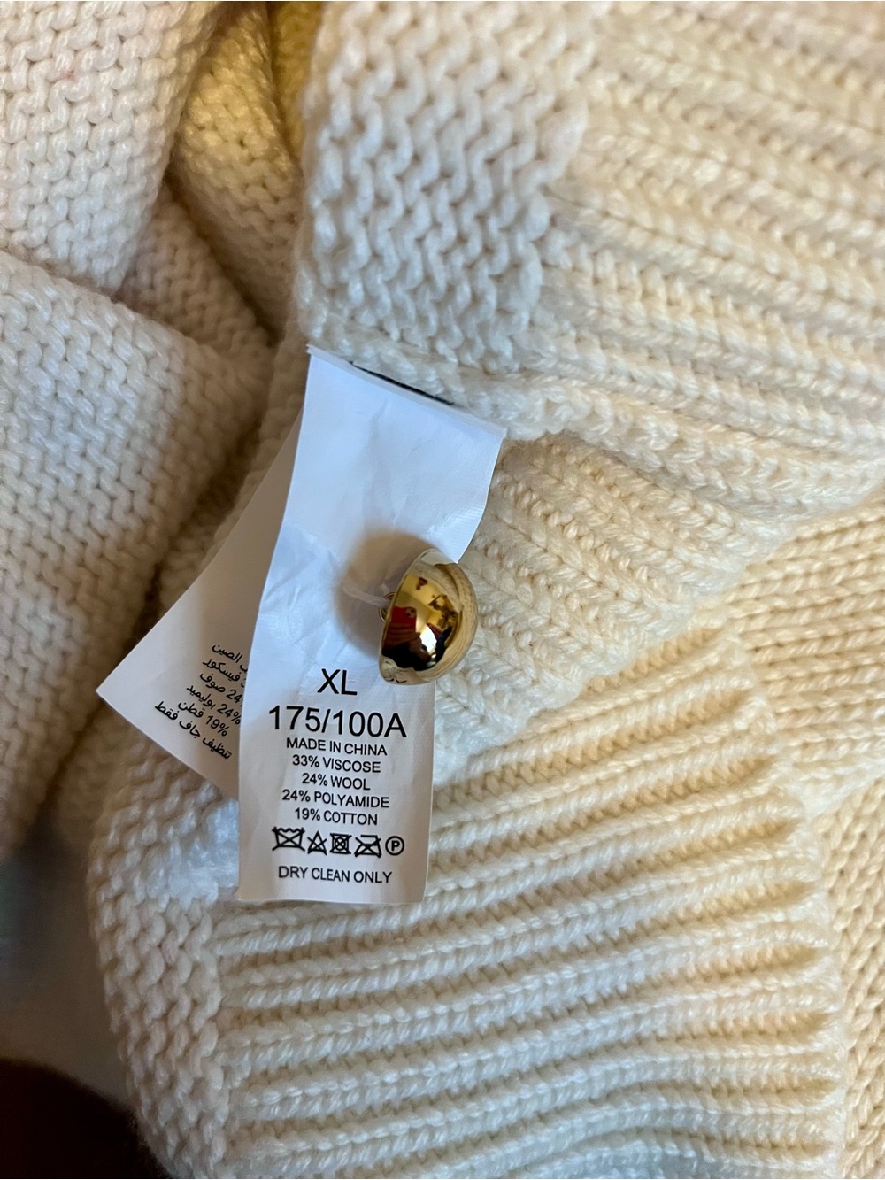 NWT Kate Spade Cream Turtleneck Sweater with Red Heart - Picture 10 of 10